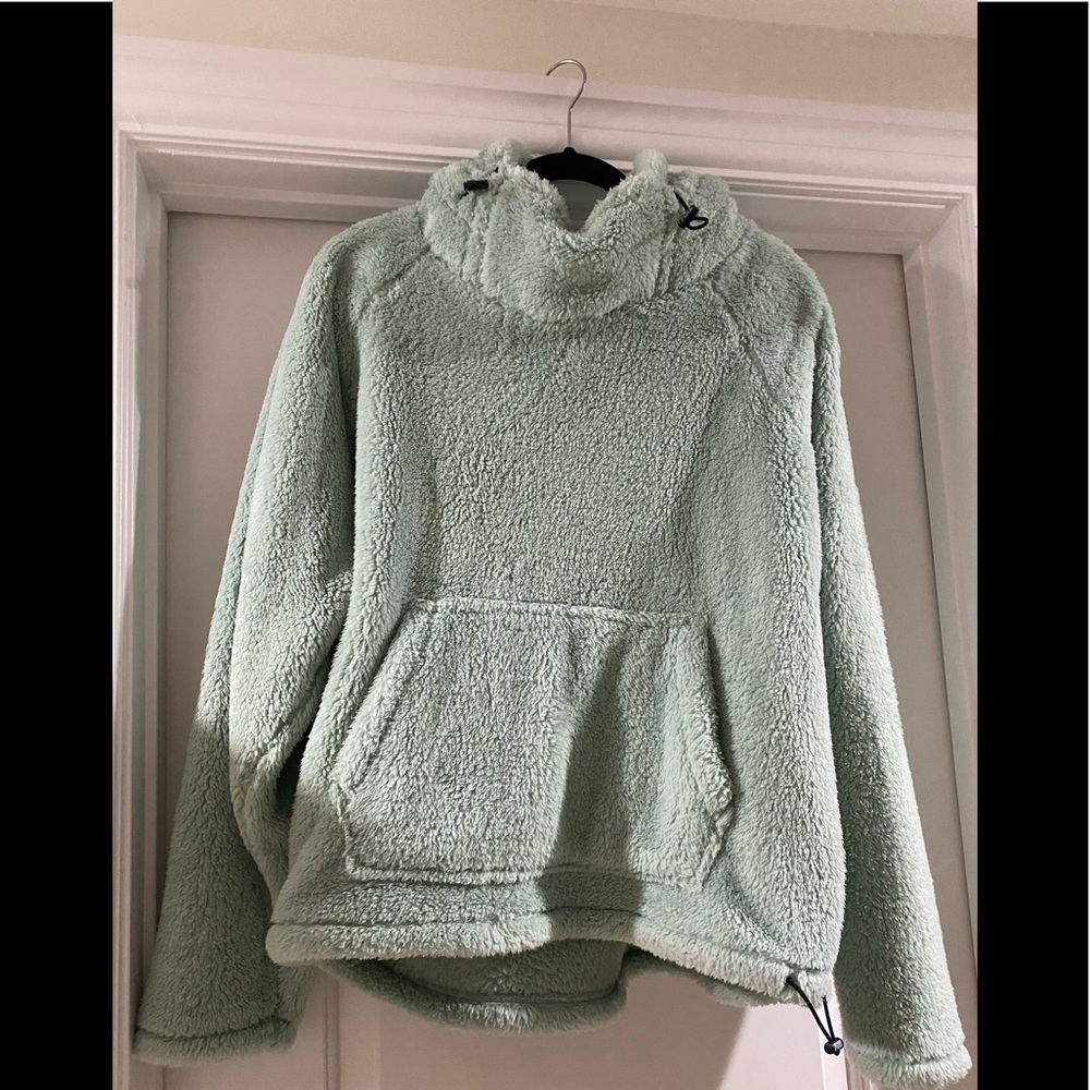 Pink Sherpa hoodie